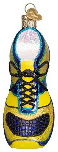 Old World Christmas Running Shoe Blown Glass Ornament - Traditional ...
