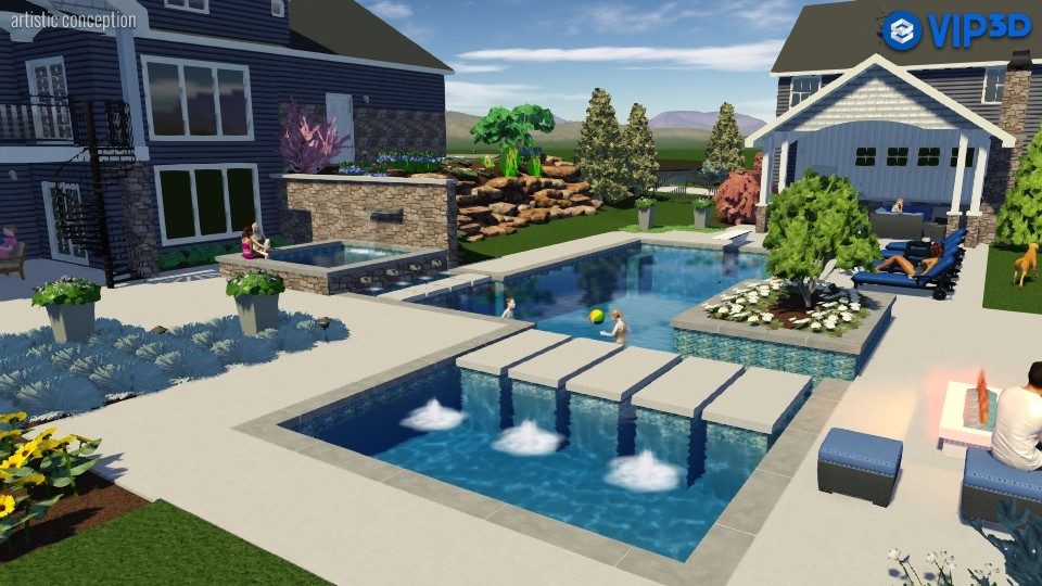 3-D Pool Designs