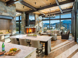 Rustic Dining Room by Centre Sky Architecture Ltd