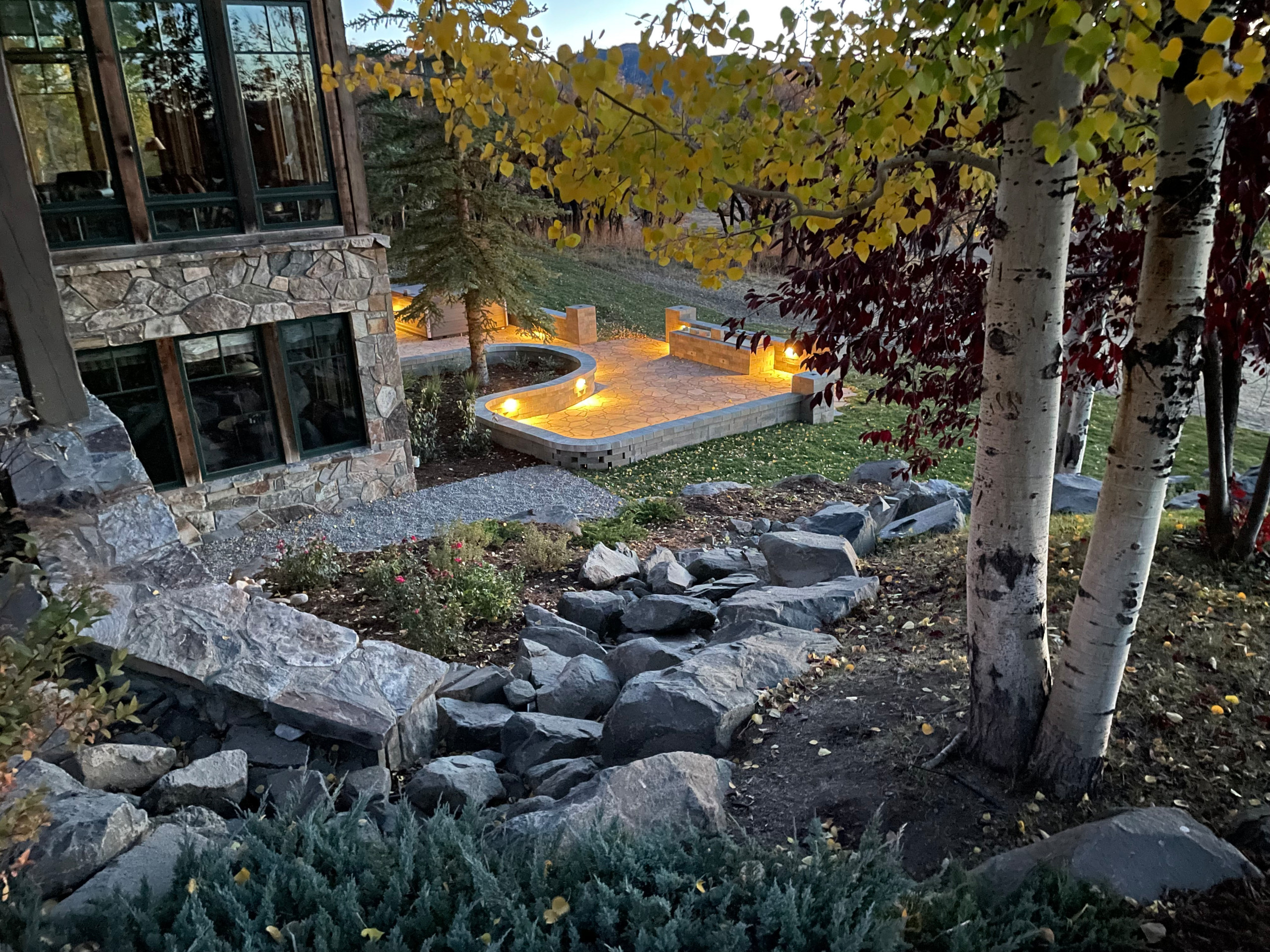 Patio & Fire pit in Catamount