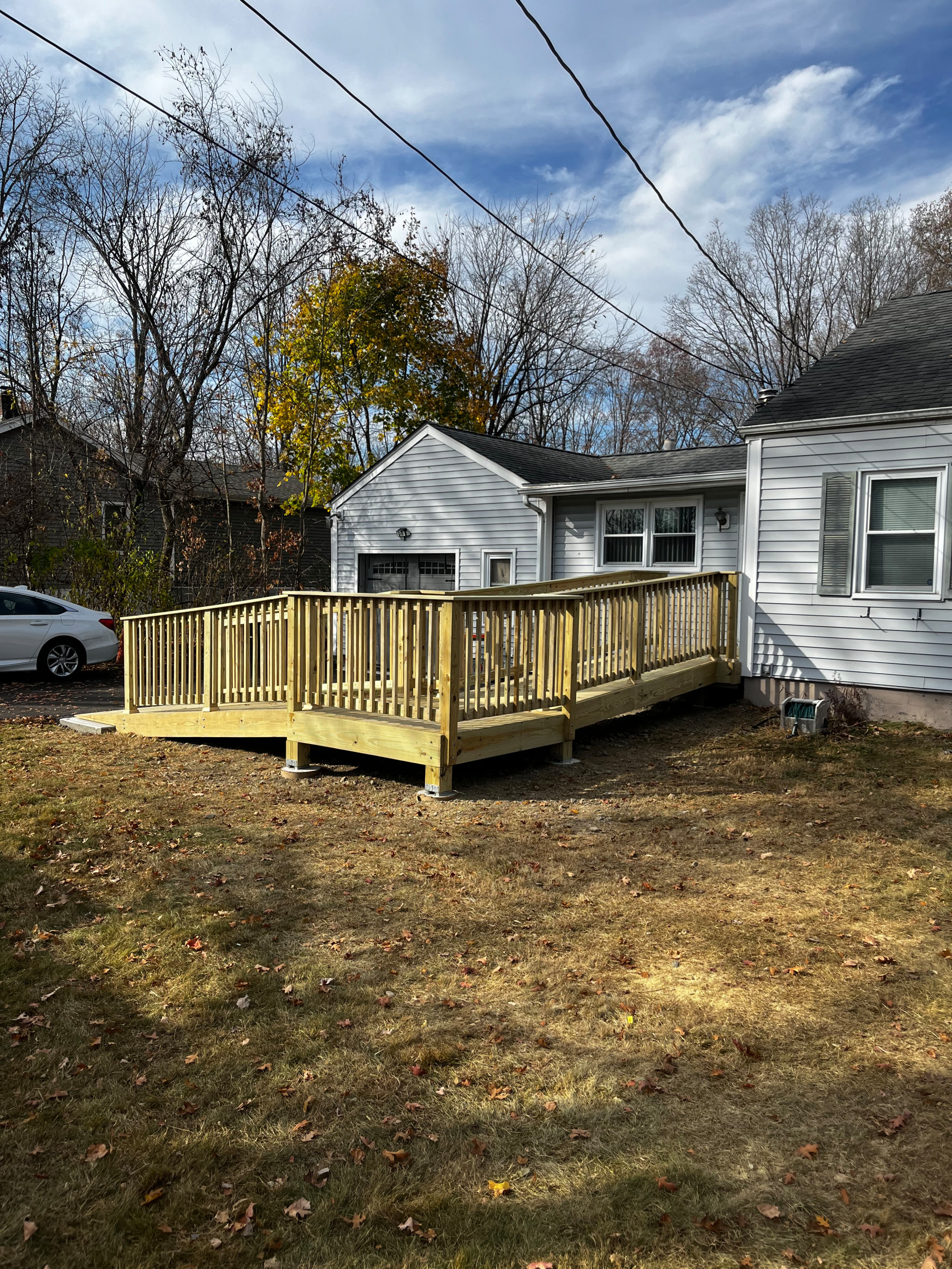 Pressure treated wood Handicap Ramp