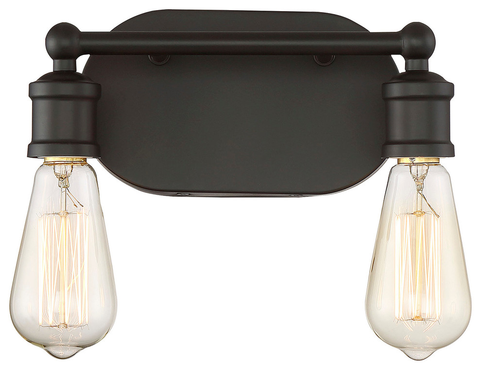 2Light Vanity Fixture Industrial Bathroom Vanity Lighting by