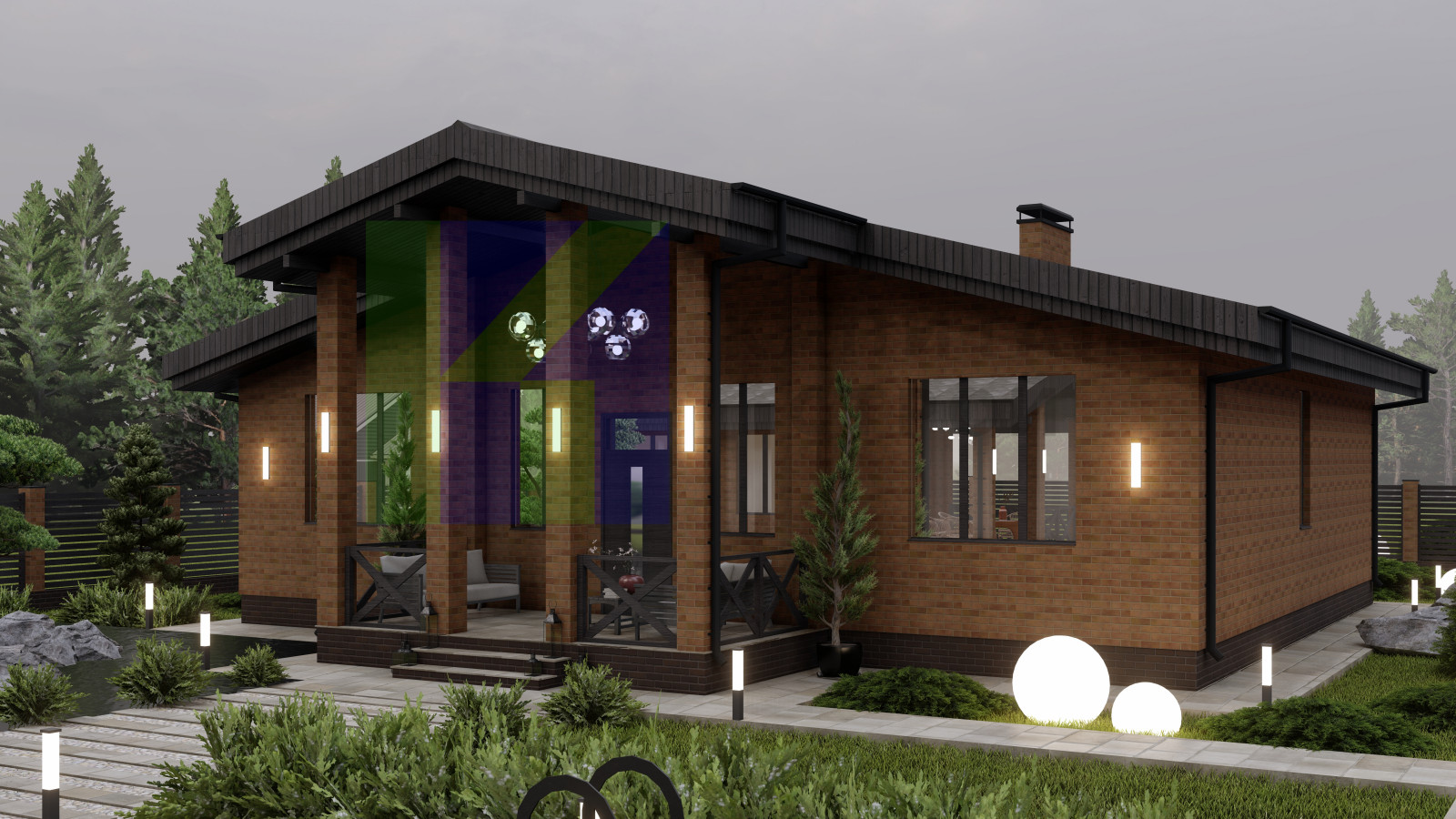 Загородный дом КС7-148м