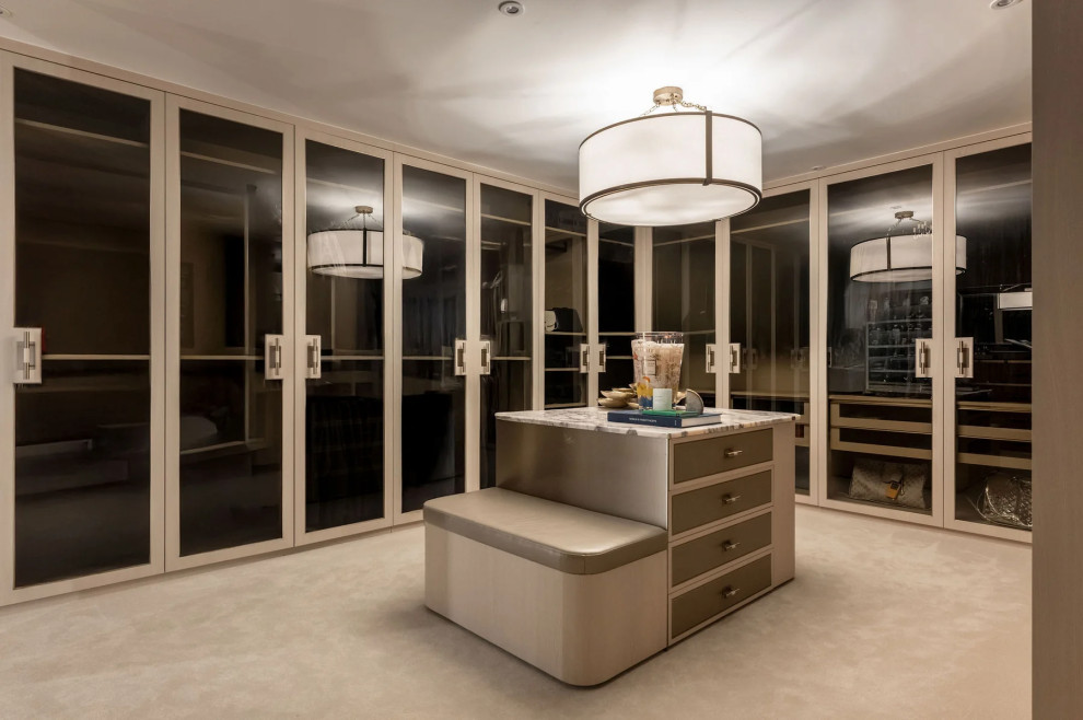 Design ideas for a contemporary wardrobe in West Midlands.