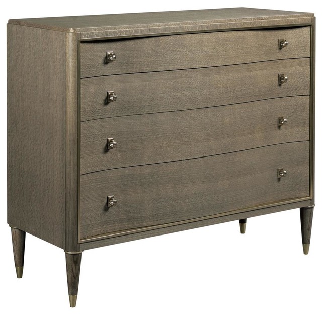 Cameron Bureau Gray Finish Midcentury Dressers By Bedroom Cameron Bureau Gray Finish