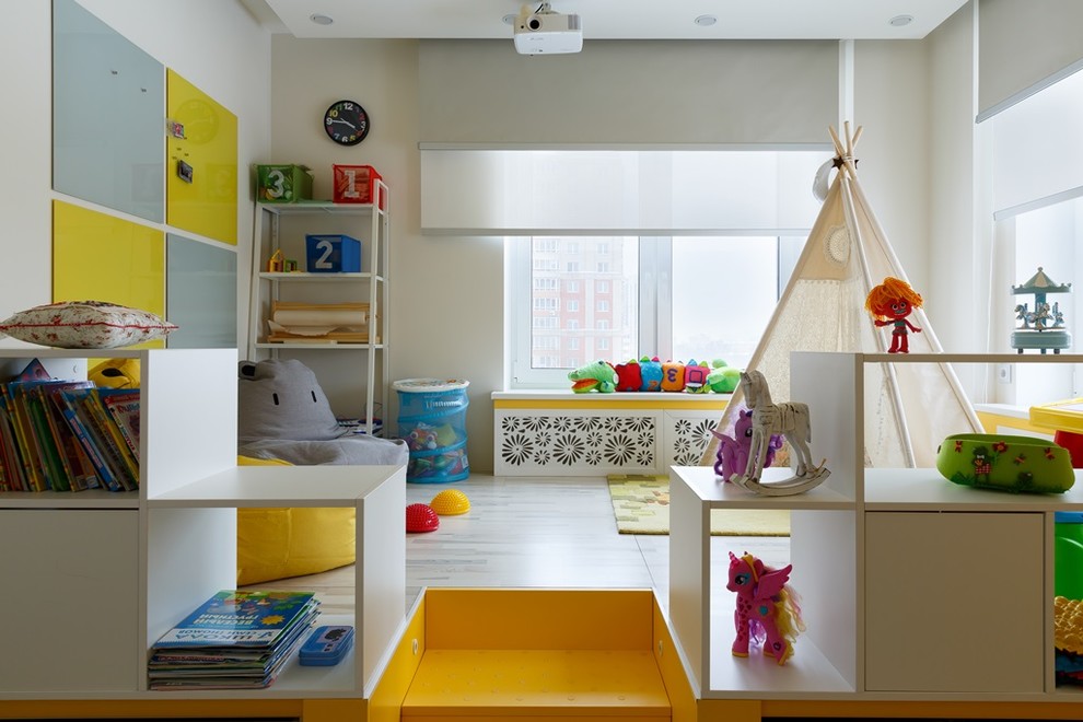 Inspiration for a contemporary kids' room in Saint Petersburg.