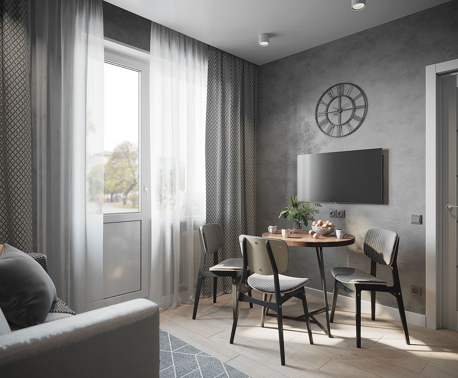 Кухня-столовая. Обеденная зона