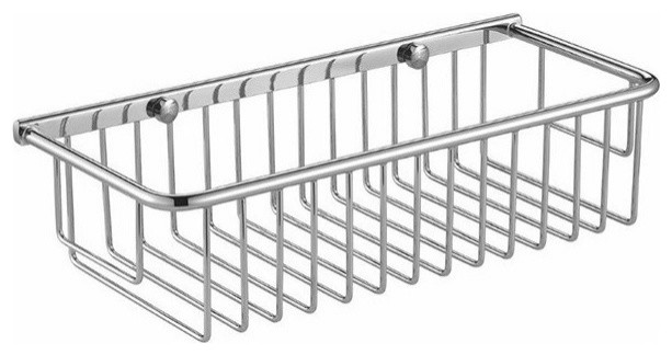 Chrome Wall Mounted Wire Shower Basket