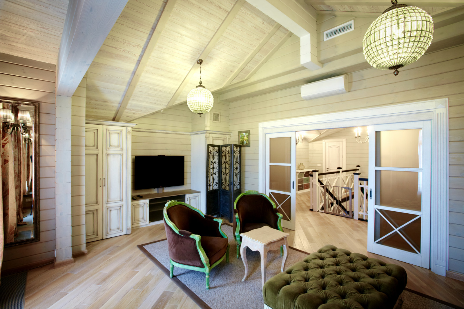 Дом из клееного бруса в стиле Прованс