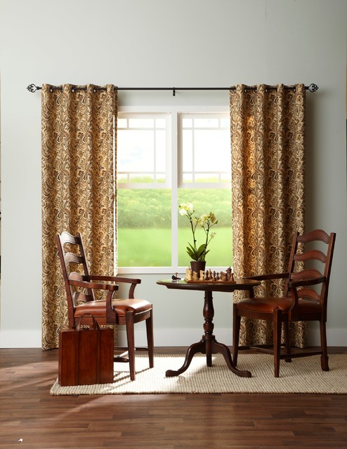 Drapes eclectico-comedor