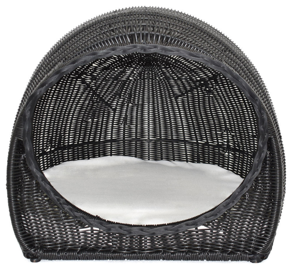 pineapple cat bed wicker