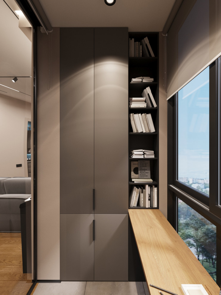 Дизайн-проект квартиры в темно серых тонах