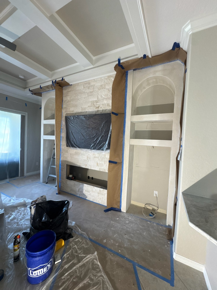 Fireplace Wall w/ Arches