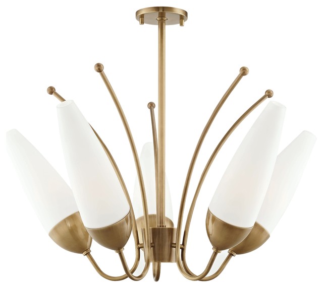 Amee 5 Light Chandelier Transitional Chandeliers By Hudson Valley Lighting