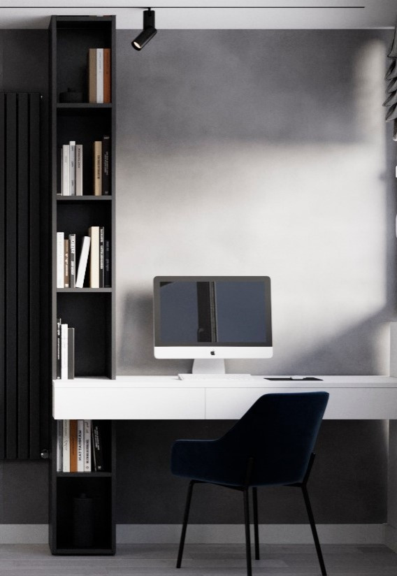 Дизайн интерьера в серых тонах