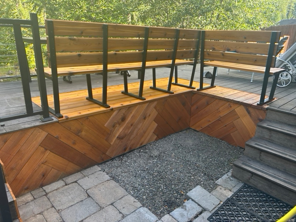 Deck addition after hot tub removal