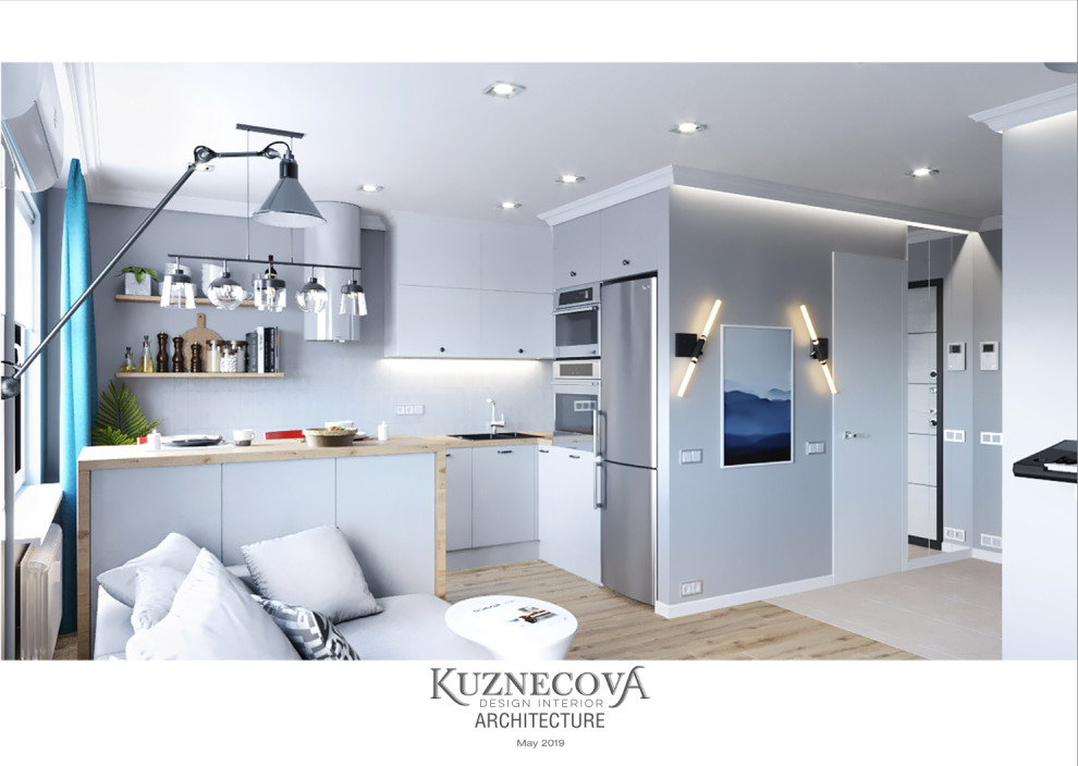 Дизайн проект квартиры 59 кв.м.