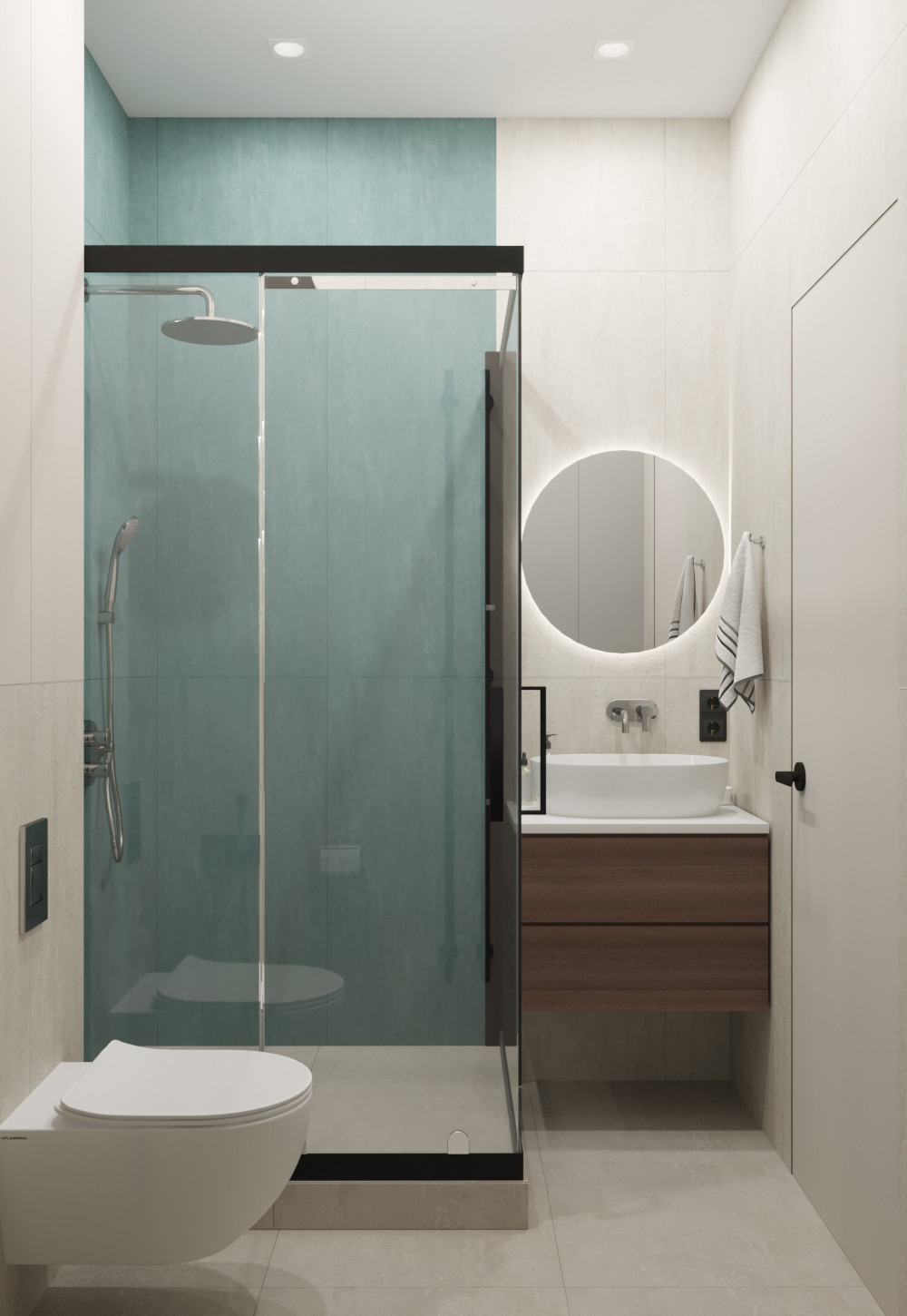 Стильная однушка 47 м² для девушки в ЖК Селигер Сити