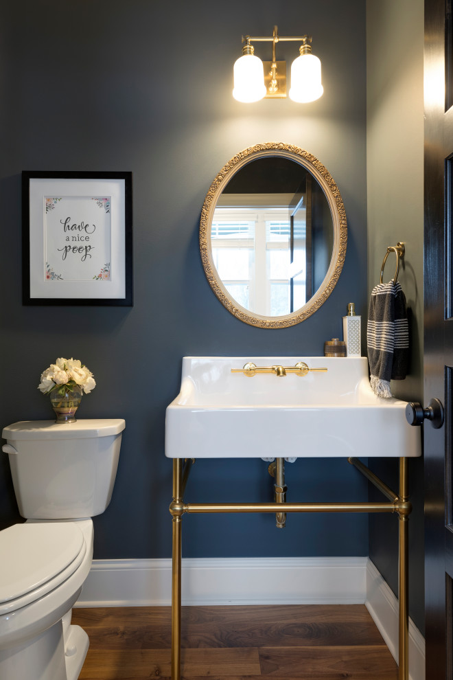 Photo of a transitional powder room in Minneapolis.