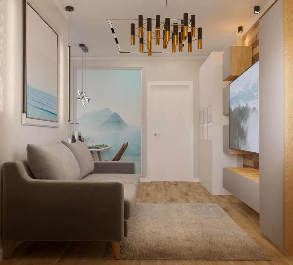 Проект кухни-гостиной в ЖК "Арт Сити"