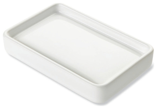 White Ceramic Soap Dish Contemporary Dishes Holders By White Ceramic Soap Dish Contemporary Dishes Holders By Thebathoutlet