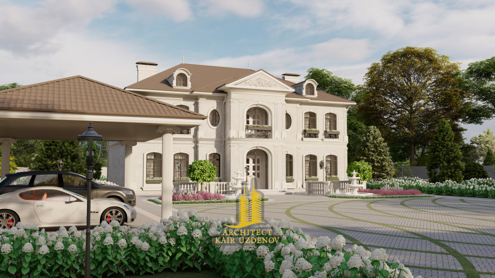 Проект дома в стиле Французский ренесанс