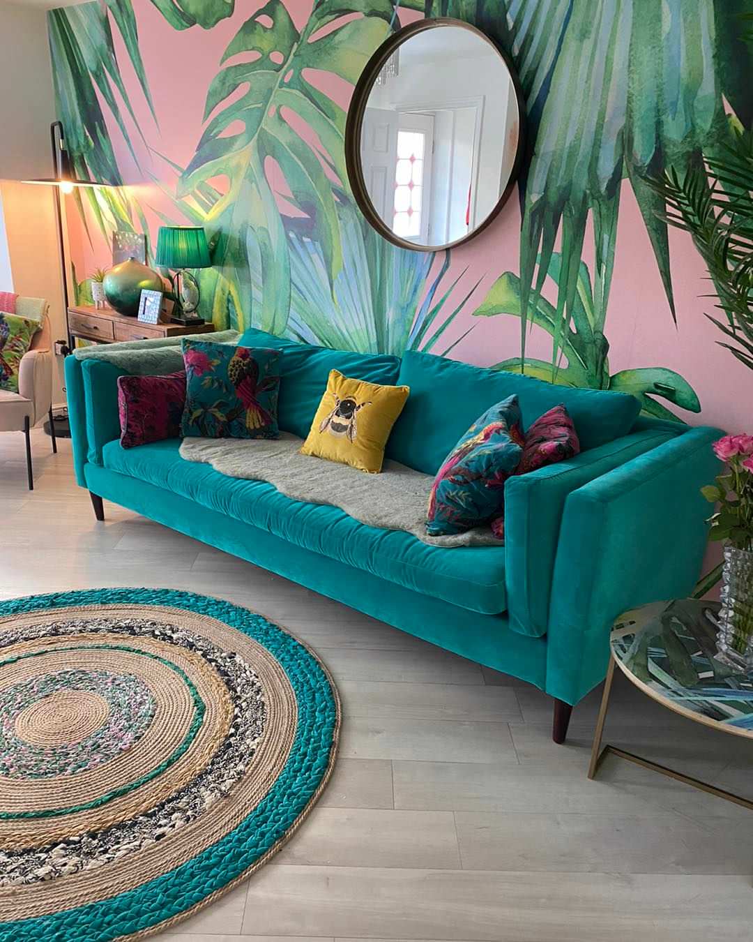 75 Beautiful Turquoise Living Room Feature Wall Ideas and Designs November 2024 Houzz UK