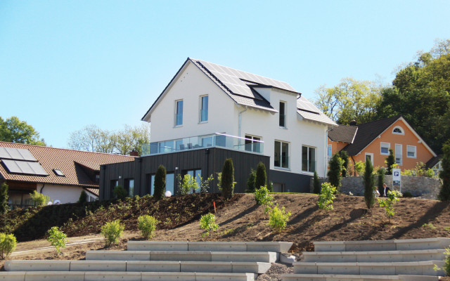 Musterhaus Seegarten klassisk-traedgaard