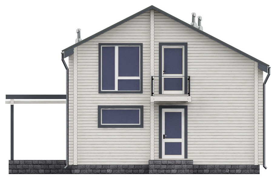 Деревянный дом из клееного бруса 185 кв.м. (СП-185)