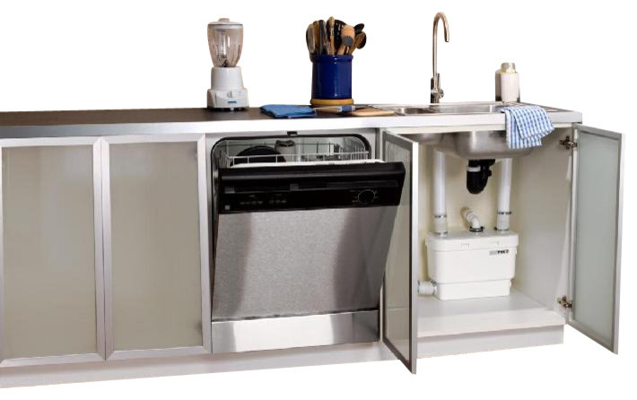 saniflo pump for outdoor kitchen sink