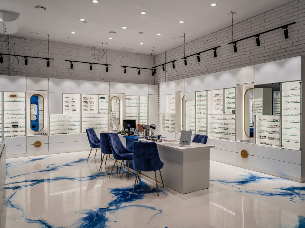 Дизайн интерьера магазина оптики