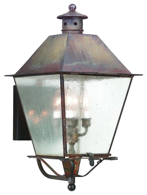 Troy Lighting BCD9137NAB Natural Aged Brass Montgomery 23-1/2 in.H 4 Light Outdo
