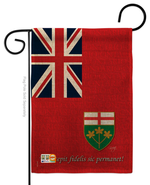 Ontario Flags of the World Canada Provinces Garden Flag Modern