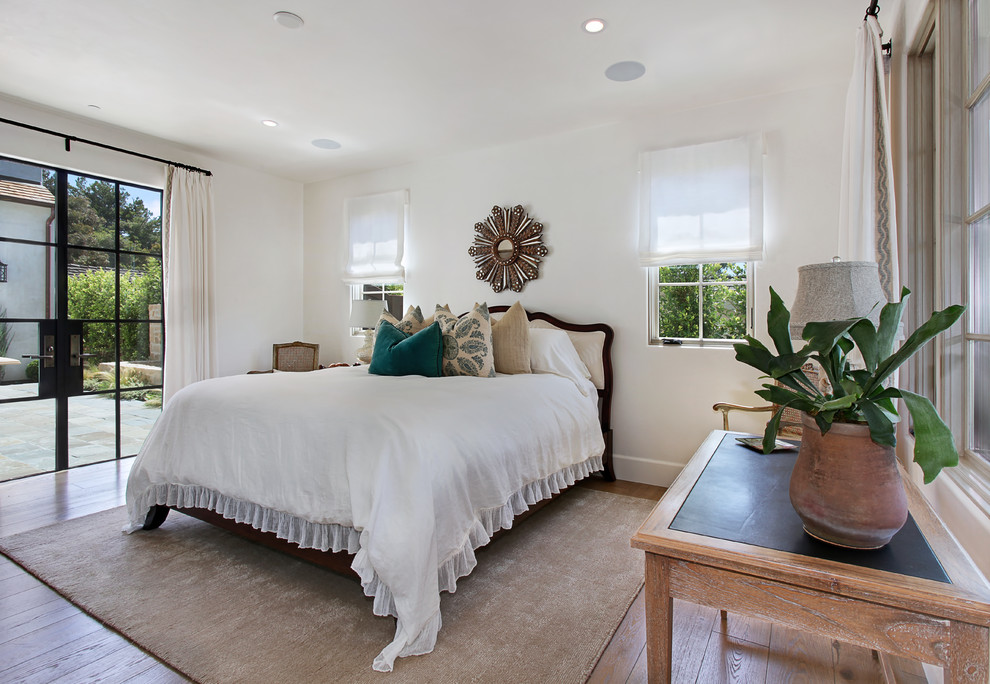 Photo of a beach style bedroom in Orange County.