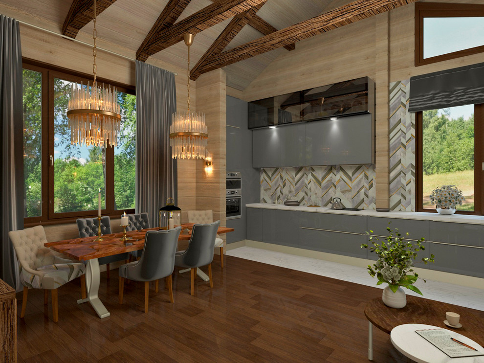 Проект части загородного дома в коттеджном поселке по Симферопольскому шоссе.