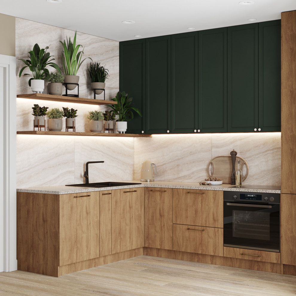 Дыхание леса, гостиная-кухня