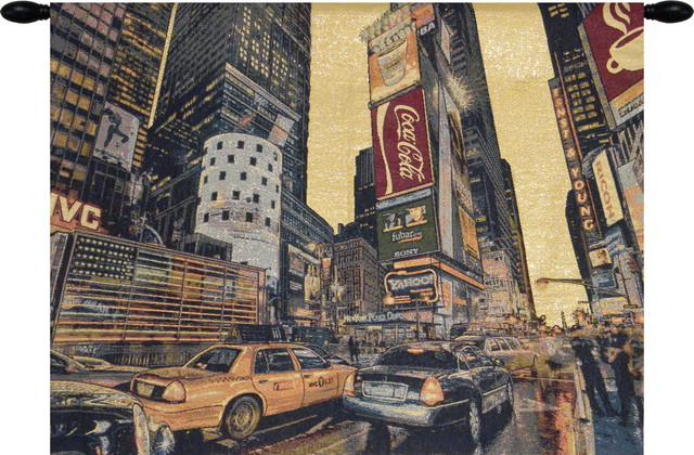 Times Square New York, Wall Tapestry, 24"x34" - Tapestries - by European Wall Art