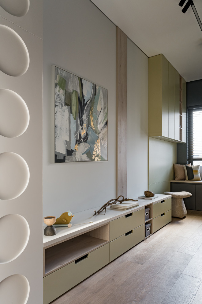 Квартира для активной семьи в минималистичном стиле