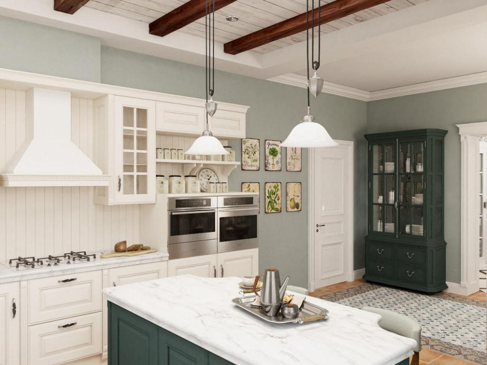 Дом в стиле прованс, пос. Малиновка