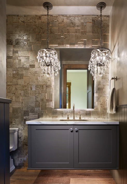 Example of a mountain style bathroom design in Seattle