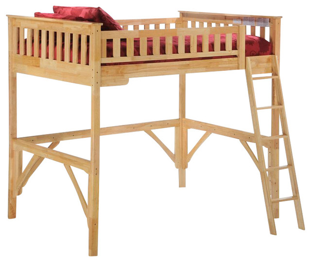 Night and Day Ginger Loft Bunk Bed, Add Straight Desk