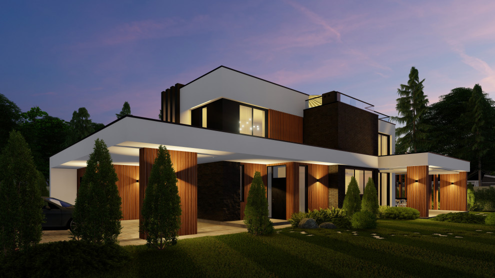 Частный жилой дом в современном стиле