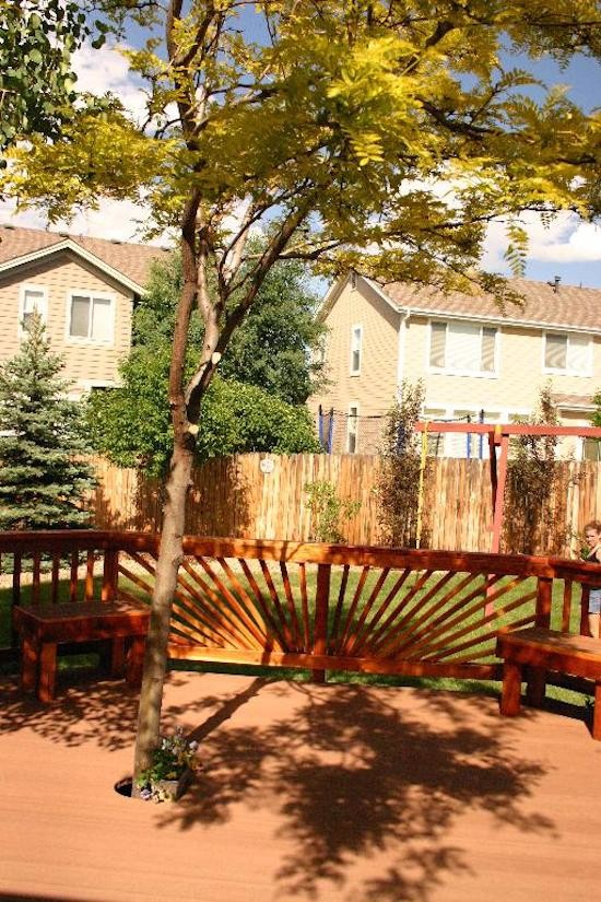 Example of a transitional deck design in Denver