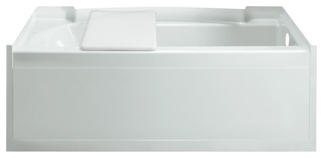 Sterling Accord 60"x32"x18" Vikrell Right-Hand Bath, White