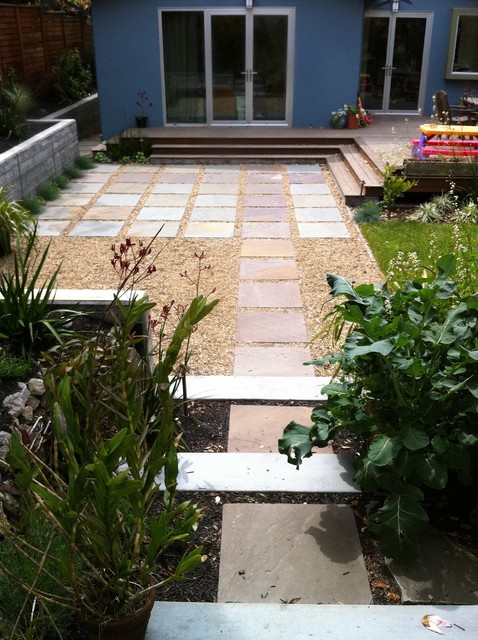 Backyard space contemporary-uteplats