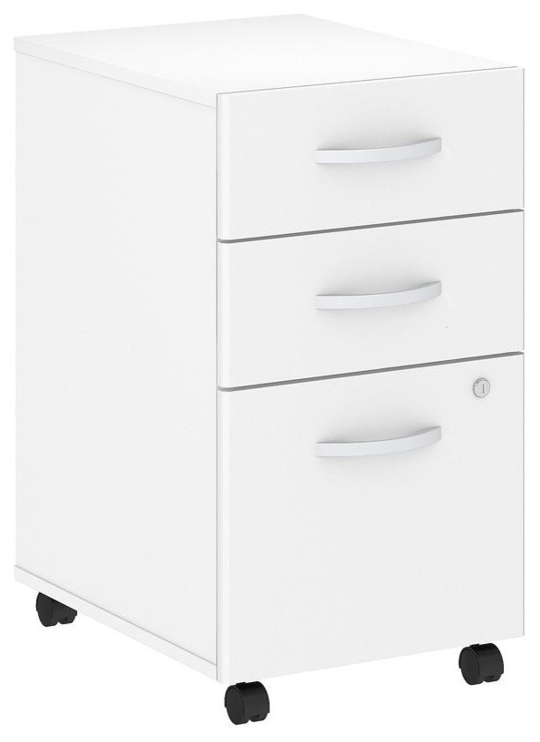 Studio C 3 Drawer Mobile File Cabinet Contemporary Filing Cabinets By Bisonoffice