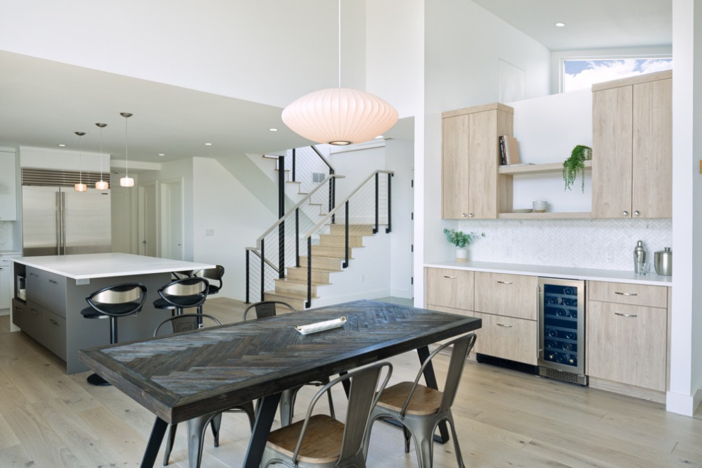 Inspiration for a 1950s home design remodel in Denver