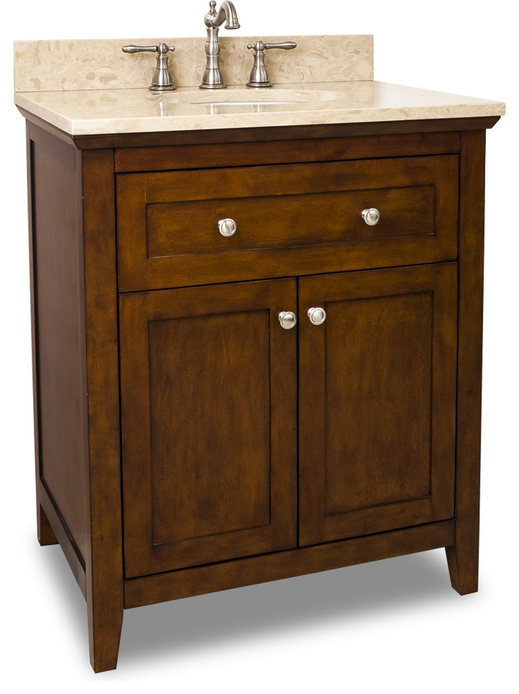 Chatham Shaker Vanity, 30" Bathroom Vanities And Sink Consoles by