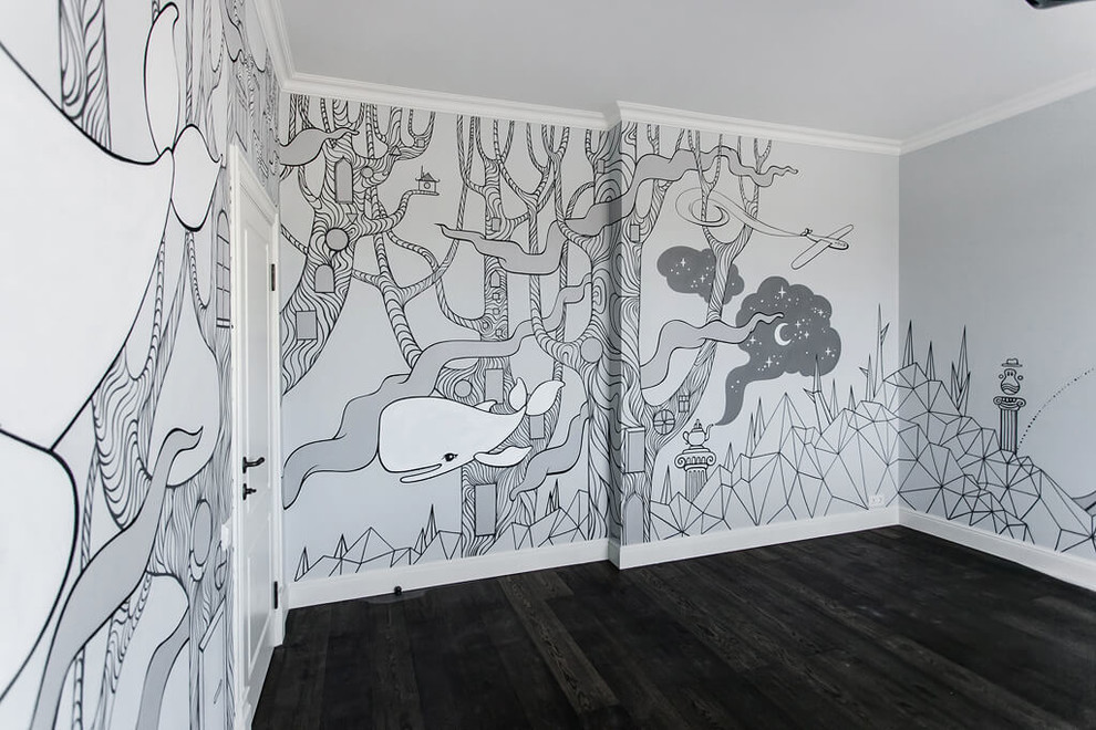 Роспись стен детской комнаты