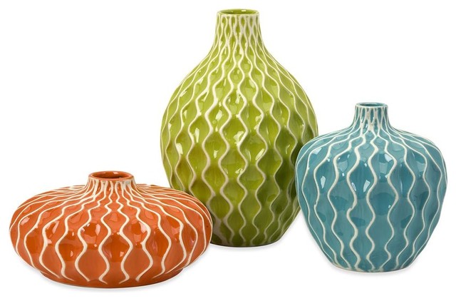Agatha 3-Pc Ceramic Vases
